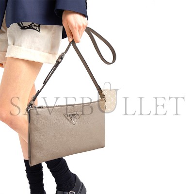 PRADA LEATHER SHOULDER BAG 1BH050 (30*19.5cm) 